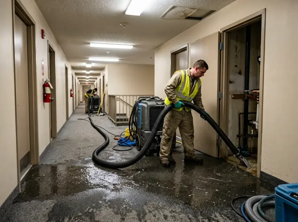 multi-unit-apartment-hallway-f-005 — frequently asked questions, Emergency Burst Pipe Water Extraction & Removal in Powder S…